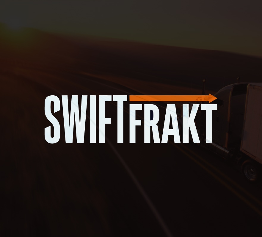 Swift Frakt lastbil på väg